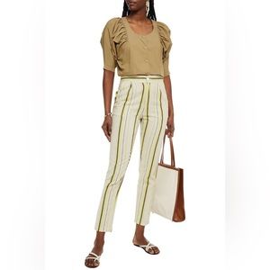 Antik Batik Antonia High-Waist Lightweight Summer Striped Pants Size: Medium